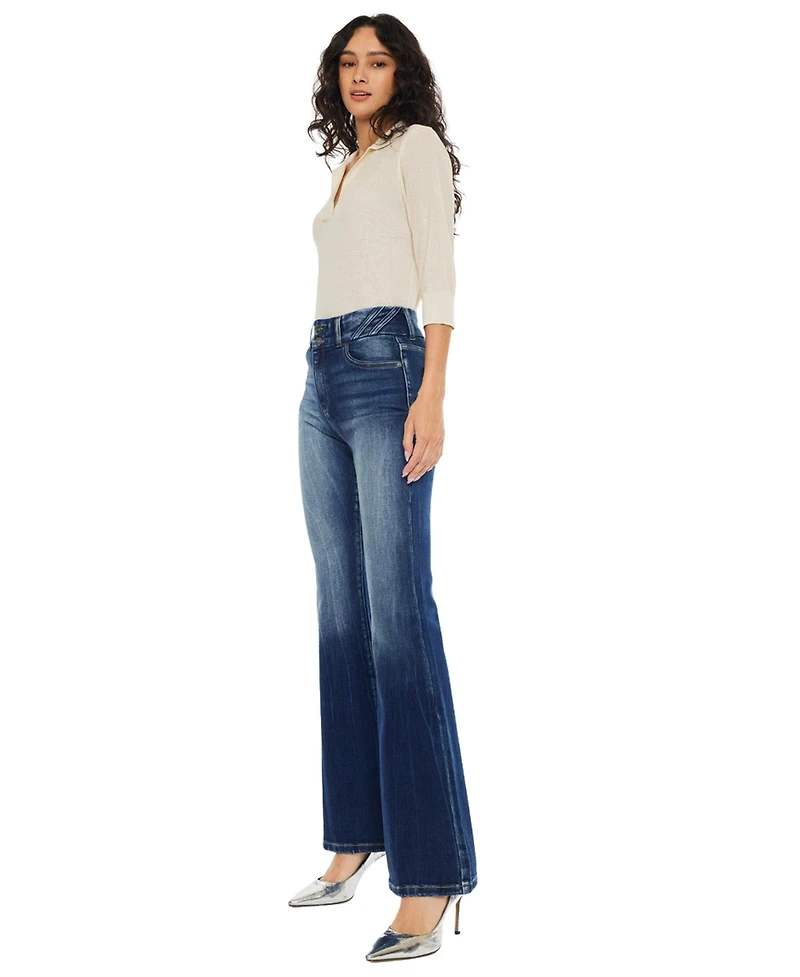 KanCan Women's Michelle High Rise Flare Jeans