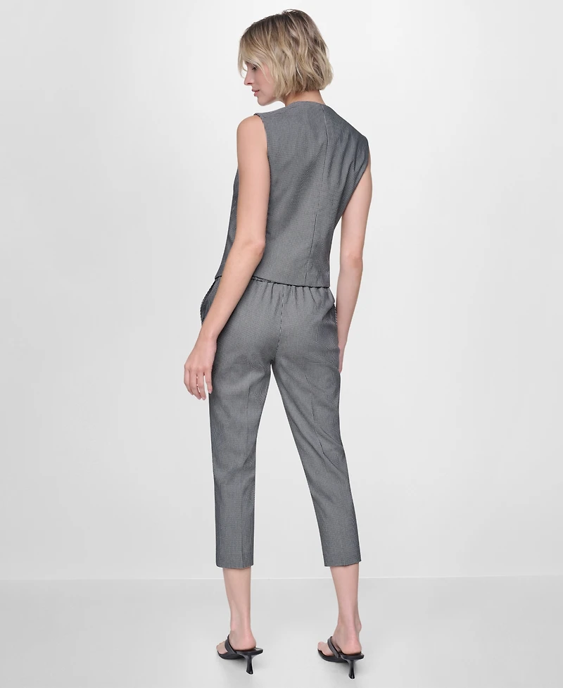 Dkny Petite Sleeveless Asymmetrical Vest