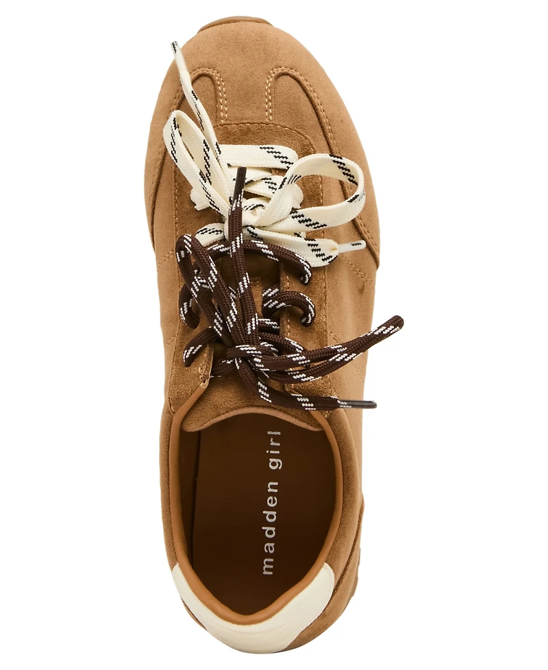 Madden Girl Women's Ripley Multi Lace Low-Profile Sneakers