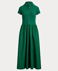 Polo Ralph Lauren Women's Hybrid Mesh Collar A-Line Dress