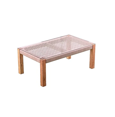 Augusta Home Brendina Outdoor Glass-Top Cocktail Table
