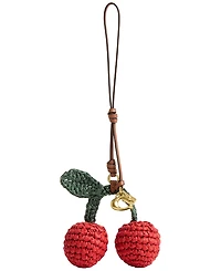 Coach Women's Straw Cherries Bag Charm