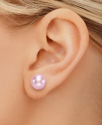 Macy's Freshwater Pearl (11-12mm) Stud Earrings in sterling silver
