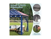 Boyel Living 11 x Feet 2-Tier Pop-Up Gazebo Tent Portable Canopy Shelter Carry Bag Mesh
