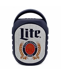 Miller Lite Mini Party Speaker with Color Changing Led Lights, Fm Radio, Built-in Handle