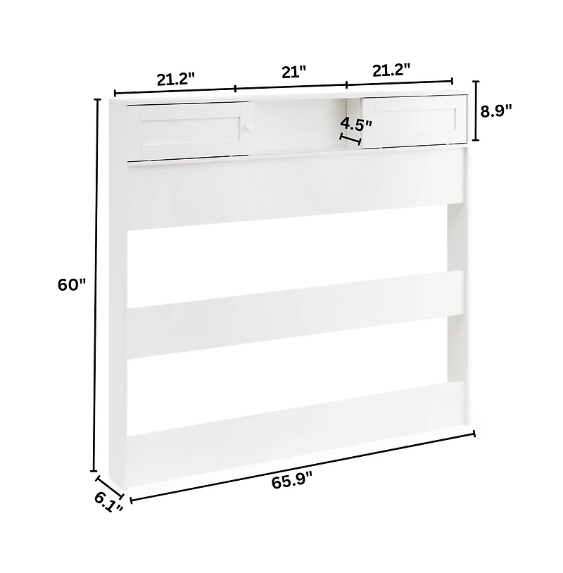 DormCo Yak About It Sliding Door Bedside Shelf