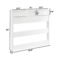 DormCo Yak About It Sliding Door Bedside Shelf