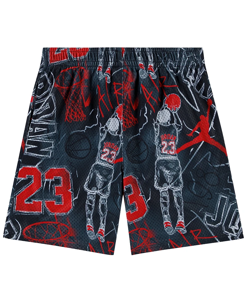 Jordan Boys' 8-20 Notebook Doodle Printed Shorts