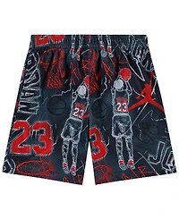 Jordan Boys' 8-20 Notebook Doodle Printed Shorts