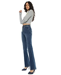 KanCan Women's Zina High Rise Vintage Bootcut Jeans