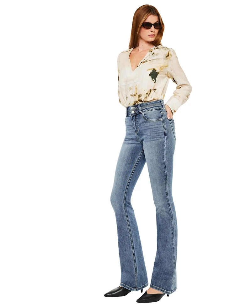 KanCan Women's Raven High Rise Skinny Bootcut Jeans