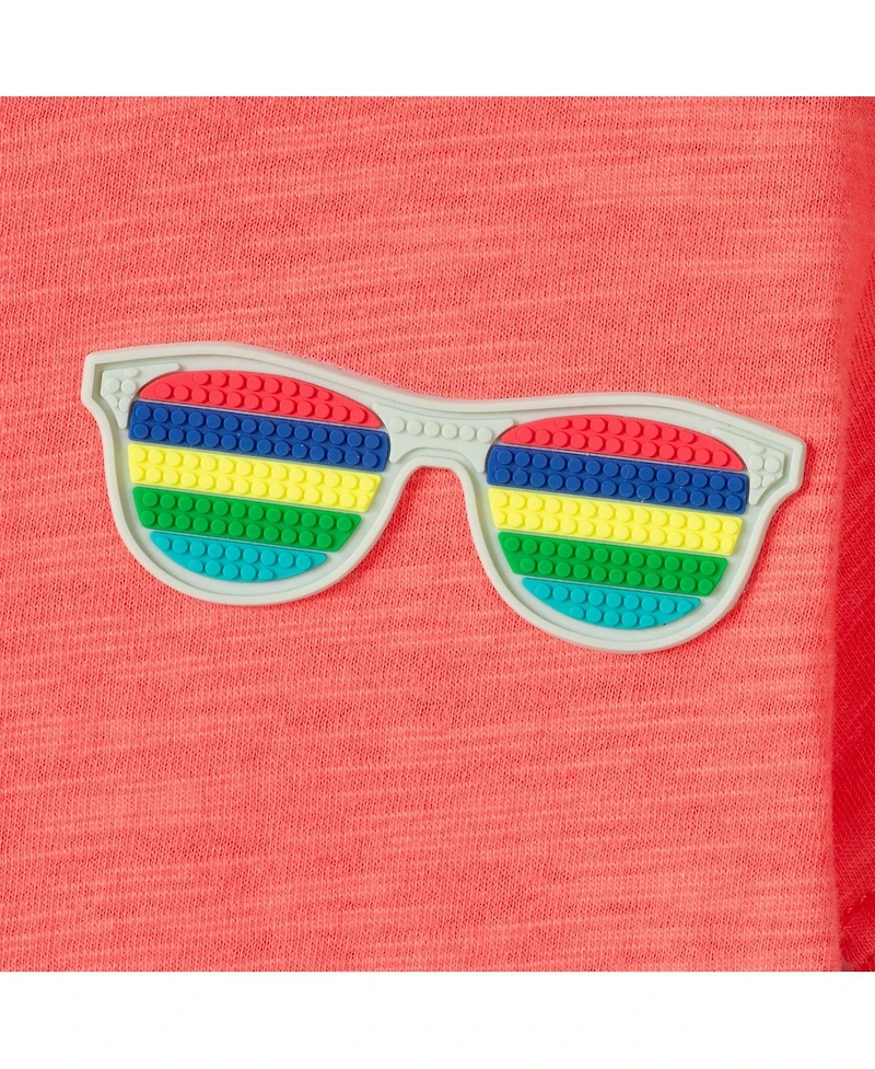 Andy & Evan Toddler Boys Short Sleeve Summer Shades Tee and Quilted Set
