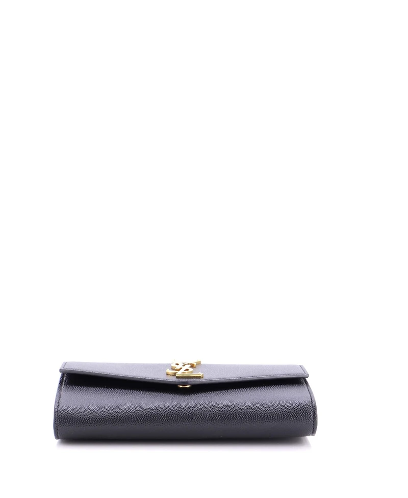 Pre-Owned Saint Laurent Uptown Chain Wallet Leather