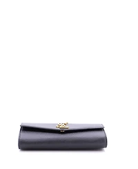 Pre-Owned Saint Laurent Uptown Chain Wallet Leather