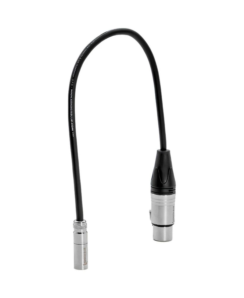 Kondor Blue 16" TA4M 4-Pin Mini Xlr Male to 3-Pin Xlr Female Audio Cable