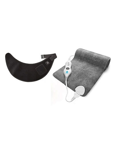 Pursonic Red Light Therapy Neck Wrap and Fast-Heating Full Body Heating Pad