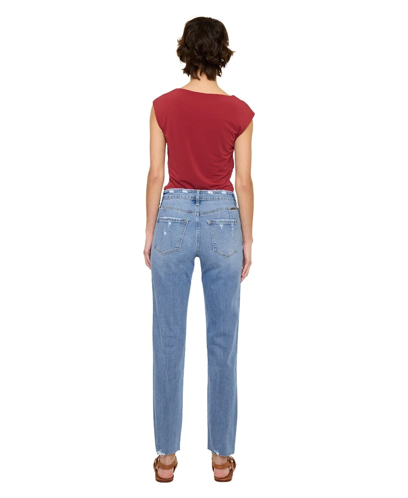 KanCan Essential Women's Ariana High Rise Straight Jeans