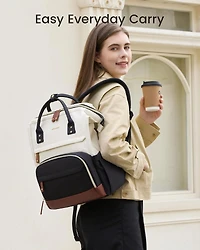 Lovevook Laptop Backpack for Women, 18 Inch Work Business Backpacks Purse With Large Capacity, Waterproof Nurse Bag College Bookbag