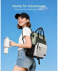 Lovevook Laptop Backpack for Women, 15.6 Inch Travel Backpack for Work College Business, Water Resistant Teacher Nurse Bag