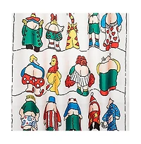 Carnation Home Fashions "Bottoms" Up Fabric Shower Curtain