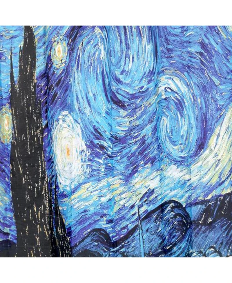 Carnation Home Fashions "The Starry Night" Museum Collection Fabric Shower Curtain