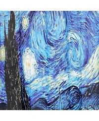 Carnation Home Fashions "The Starry Night" Museum Collection Fabric Shower Curtain