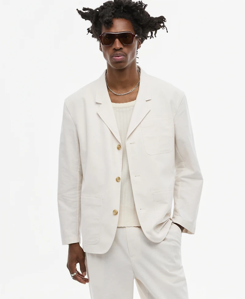 Mode of One Men's Oxford Linen-Blend Blazer, Macy's Exclusive