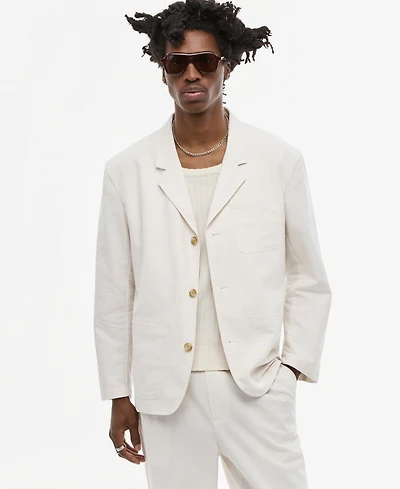 Mode of One Men's Oxford Linen-Blend Blazer, Macy's Exclusive