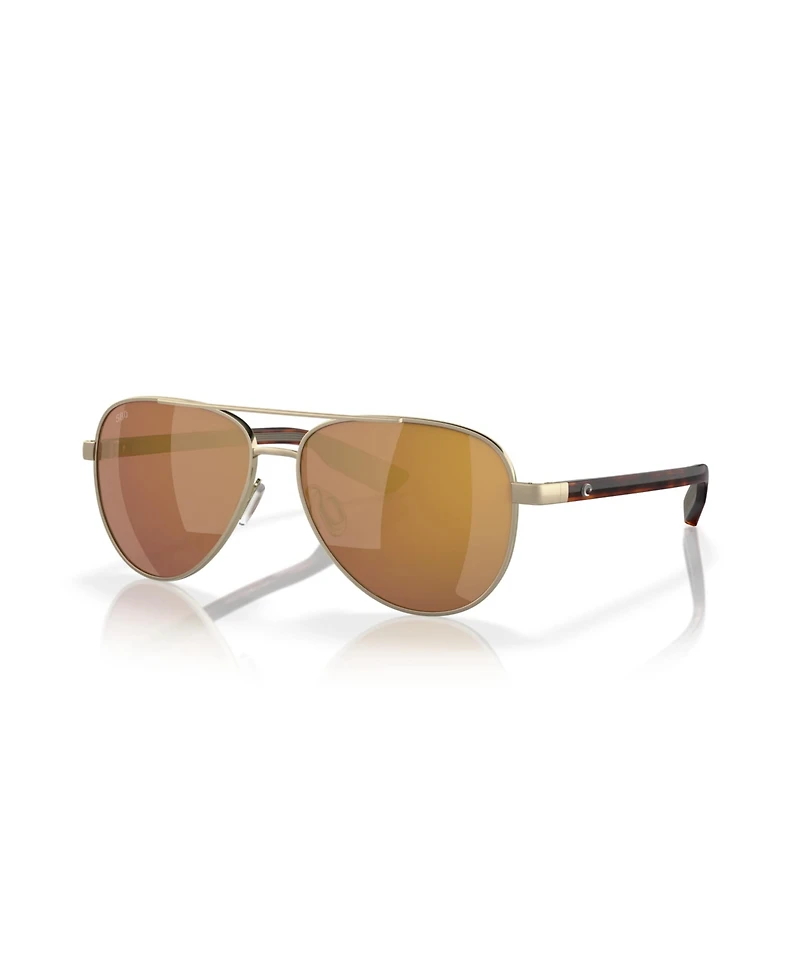 Costa Del Mar Unisex Peli Polarized Pilot Sunglasses, 6S4002