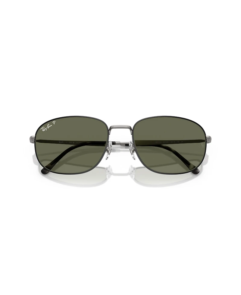 Ray-Ban Unisex Polarized Rectangle Sunglasses, RB3754