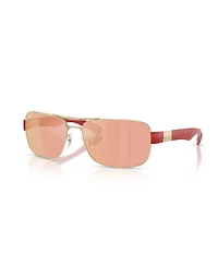 Ray-Ban Unisex Scuderia Ferrari Collection Square Sunglasses, RB3763M