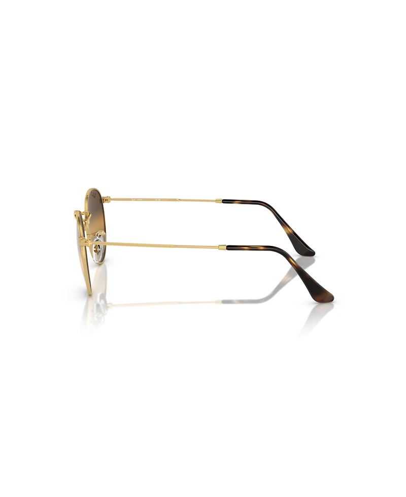 Ray-Ban Men's Polarized Round Metal Lenses Sunglasses, RB3447