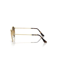 Ray-Ban Men's Polarized Round Metal Lenses Sunglasses, RB3447