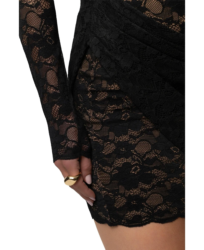 Jluxlabel Women's Midnight Romance Lace Dress