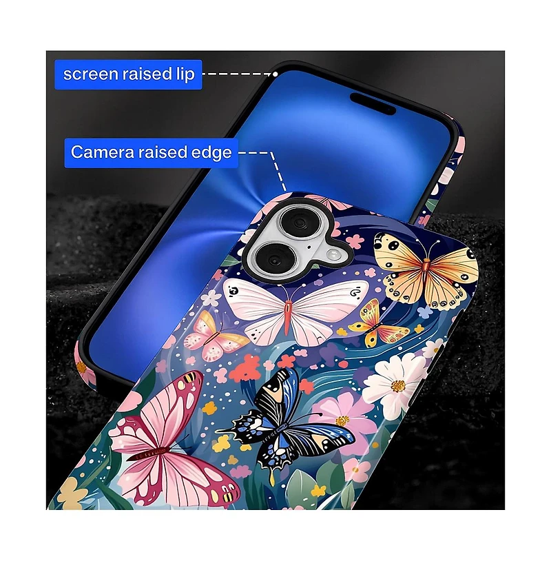 Gonez Case for iPhone 17, 2-in-1 Dual-Layer Shockproof Protection