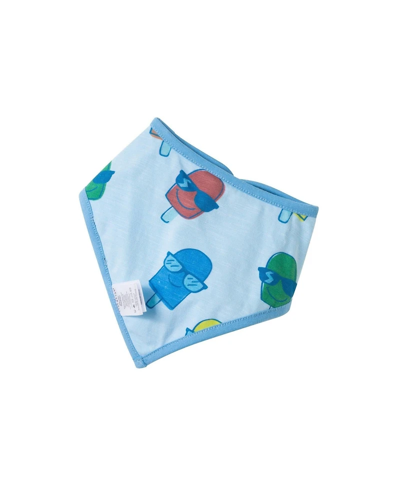 Andy & Evan Baby Boys Ice-Pops Henley Romper and Bib Set
