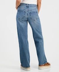 And Now This Petite Floral-Embroidered High-Rise Jeans, Macy's Exclusive