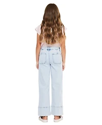 KanCan Big Girls Usa Kassie High Rise Crop Wide Leg Jeans