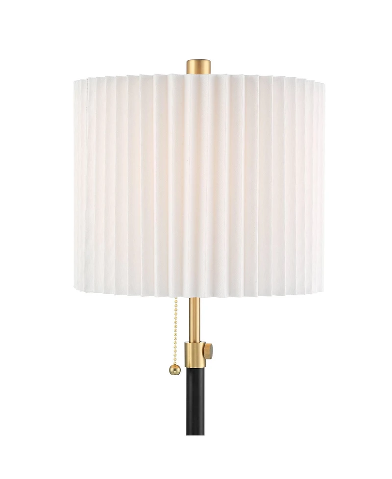360 Lighting Lenore 22 3/4" High Small Modern Accent Table Lamps Set of 2 Usb Port Adjustable Height Metal Charging