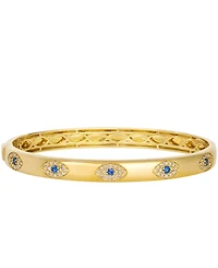 Le Vian Diamond (1/2 ct. t.w.) and Blueberry Sapphire (1/4 ct. t.w.) Bangle Bracelet in 14k Honey Gold