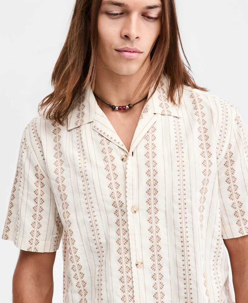 Sun + Stone Men's Chase Camp Shirt, Macy's Exclusive