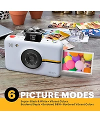 Kodak Step Digital Instant Camera Starter Bundle with Photo Paper, Case, Photo Album, Markers and More