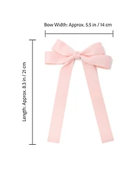 Puttisu Classic Long Ribbon Bow Clip