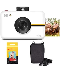 Kodak Step Digital Instant Camera Go Bundle with Zink Photo Paper and Camera Case