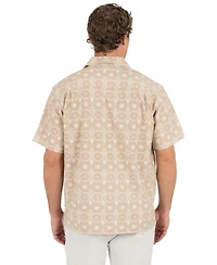 Hurley Men's Camp Collar Short-Sleeves Shirt