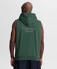 Nike Men's Green Bay Packers Sideline Standard Issue Dri-fit Sleeveless Hoodie