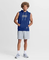 Nike Men's Royal New York Giants Sideline Standard Issue Dri-fit Sleeveless Hoodie