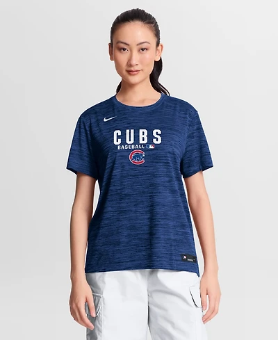 Nike Women's Royal Chicago Cubs Authentic Collection Velocity Dri-fit T-Shirt