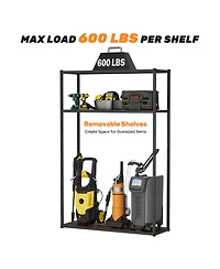 5-Shelf Heavy-Duty Adjustable Garage Storage Shelving