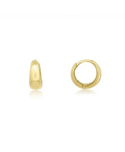 The Lovery Mini Classic Huggie Hoop Earrings 14K Gold Plated Sterling Silver